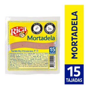 Mortadela Rica 15 Tajadas x250g