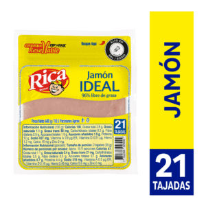 Jamón Rica Ideal 21 Tajadas x400g
