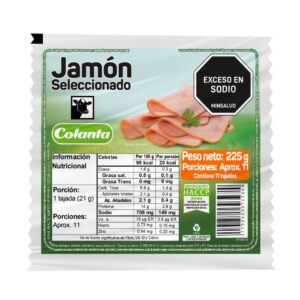 Jamón Colanta Seleccionado 11 Tajadas x225g