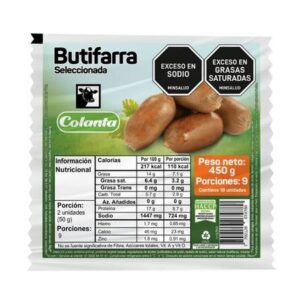 Butifarra Colanta Seleccionada 18Und x450g