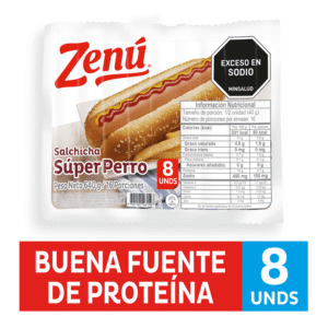 Salchicha Zenú Super Perro 8Unds x640g
