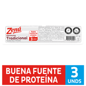 Salchicha Zenú Tradicional 3Unds x102g