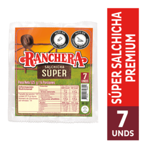 Salchicha Ranchera Súper 7unds x525g