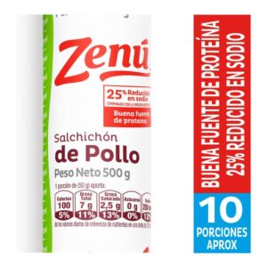 Salchichón Zenú De Pollo x500g
