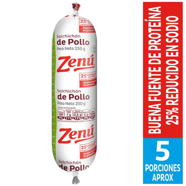 Salchichón Zenú De Pollo x250g