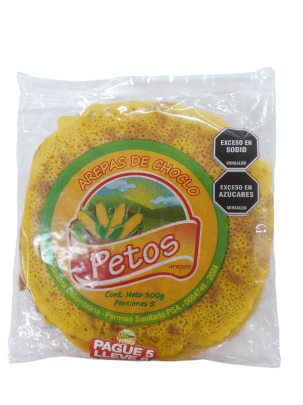 Arepa Petos De Choclo 5 Porciones x300g
