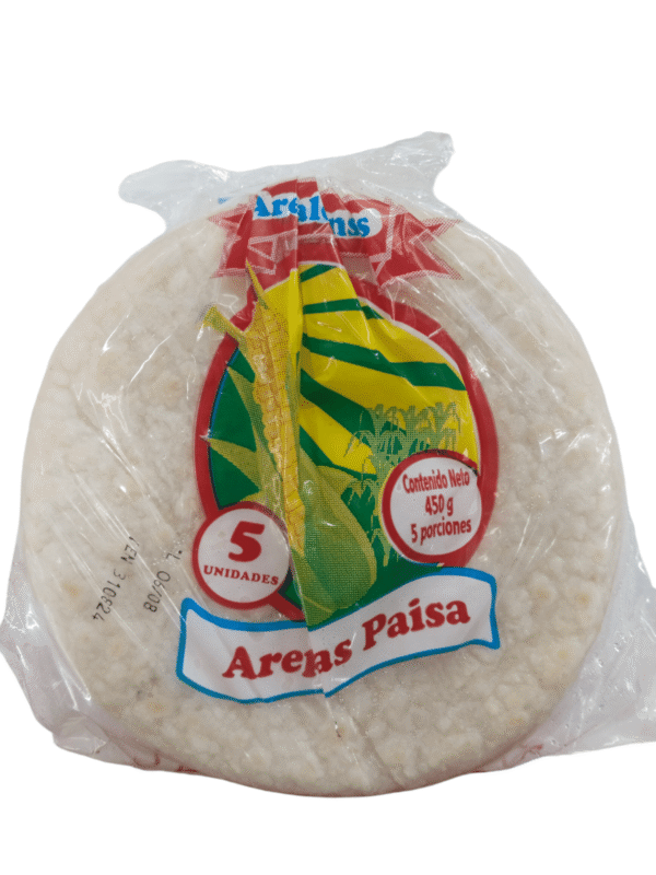 Arepa Arepas Caldenses Tipo Paisa 5Unds x450g