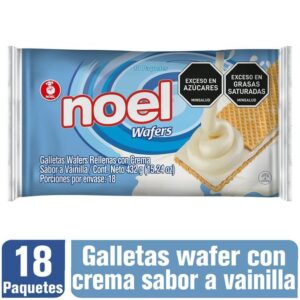 Galletas Noel Wafers Vainilla 18 Paq x432g