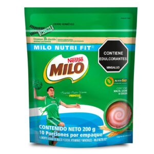 Bebida Achocolatada Nestlé Milo Nutri Fit Zero Azúcar Dp x200g