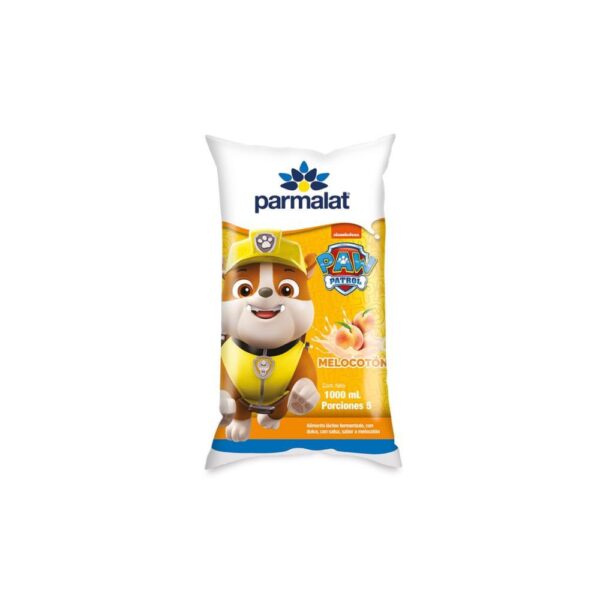 Yogurt Parmalat Paw Patrol Sabor Melocotón Bolsa x1000ml