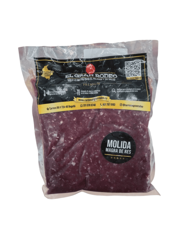 Carne Molida Magra de Res - Peso Aprox 500g a 550g