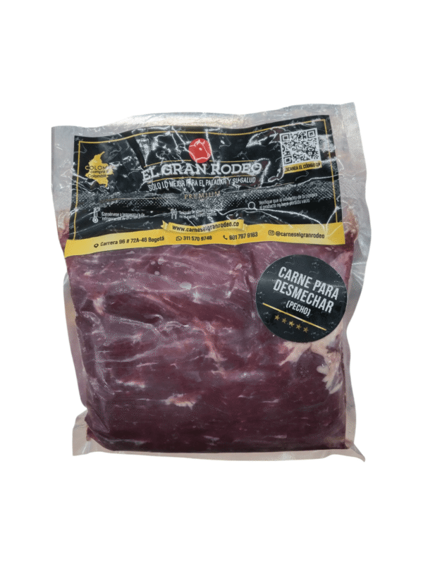 Pecho (Carne para desmechar) Porcionado - Peso Aprox 500 - 550g