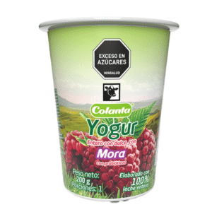 Yogurt Colanta Sabor Mora Con Probióticos Vaso x150g