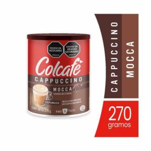Café Soluble Colcafé Cappuccino Sabor Mocca Lata x 270gr