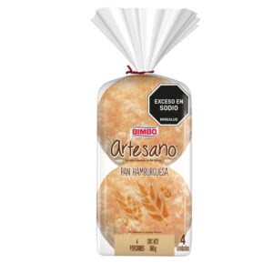 Pan Hamburguesa Bimbo Artesano 4 Und x 360g