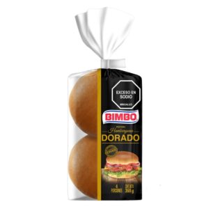 Pan Bimbo Hamburguesa Dorado 4 Porciones X360g