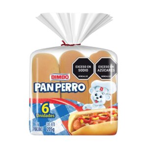 Pan Bimbo Pan Perro 6 Und x 205g