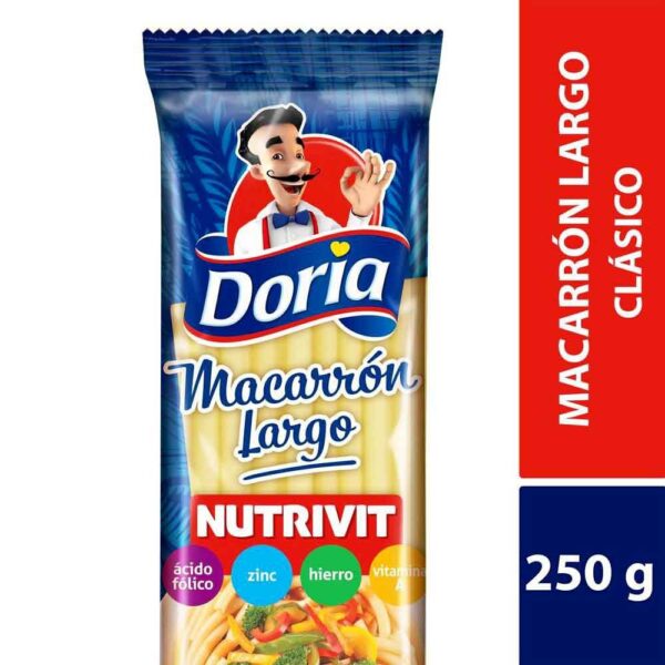 Pasta Doria Macarrón Largo x 250g