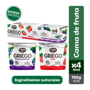 Yogurt Alpina Griego Pack 4und x150g c/u (600g)