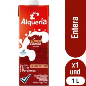 Leche Alqueria Entera Super Cremosa en Caja x1000ml