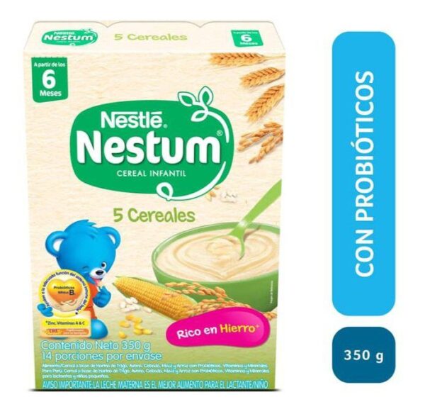 Nestle Cereal Infantil Nestum 5 Cereales x350g