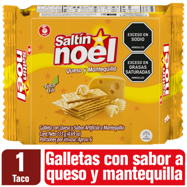 Galletas Saltin Noel Queso y Mantequilla 1 Taco x133g