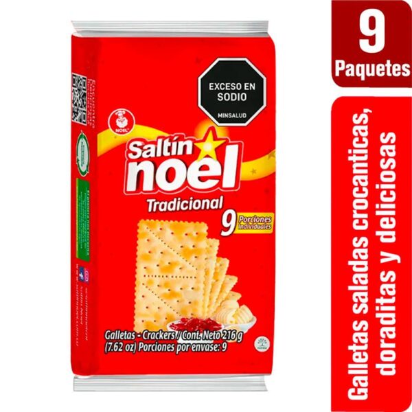 Galletas Saltin Noel Tradicional 9 Paq x216g