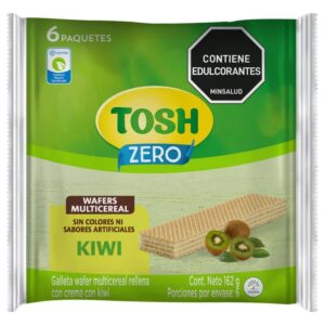 Galletas Tosh Wafers Multicereal Kiwi 6 Paq x162g