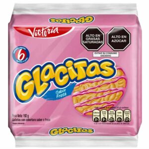 Galletas Glacitas Fresa 6 Paq x192g
