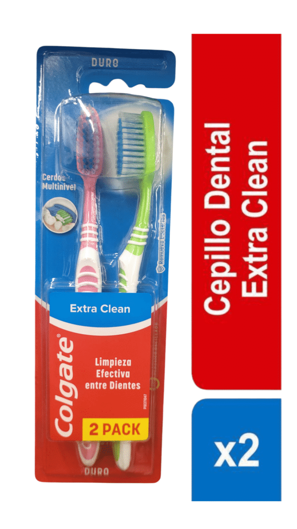 Cepillo Dental Colgate Duro Extra Clean (2 und)
