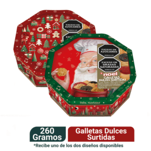 Galletas Navidad Noel Cofre Octagonal x260g