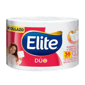 Unidad Rollo Papel Higiénico Elite Dúo (3 Hojas)