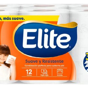 Papel Higiénico Elite x12 Rollos (3 Hojas)