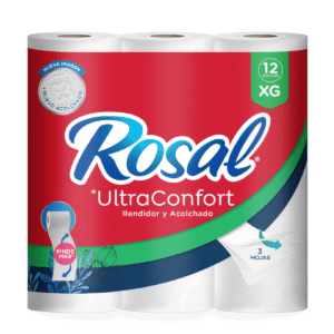 Papel Higiénico Rosal UltraConfort x12 Rollos (3 Hojas)
