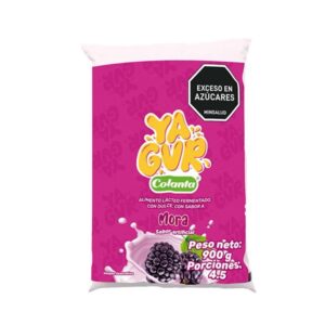 Yogurt Colanta YaGur Sabor Mora Bolsita x900g