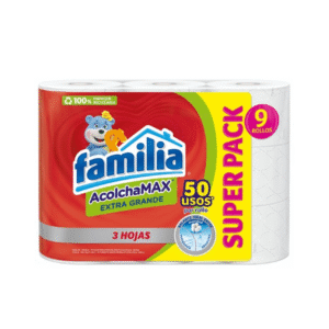 Papel Higiénico Familia AcolchaMAX Extra Grande x9 Rollos (3 Hojas)
