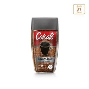 Café Soluble Colcafé Sabor Balanceado Liofilizado Frasco x 47gr