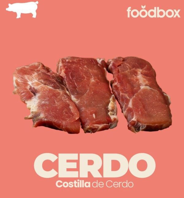Costilla de Cerdo porcionada x600g Und
