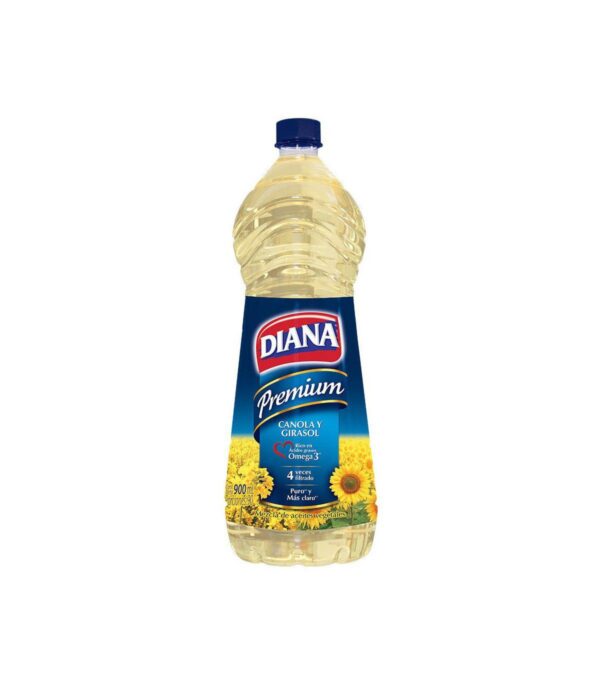 Aceite Diana Premium Girasol Y Canola x 900 ml
