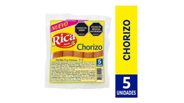 Chorizo Rica 5 Und x 175g