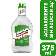 Aguardiente Antioqueño Verde 24° Sin Azúcar x 375ml