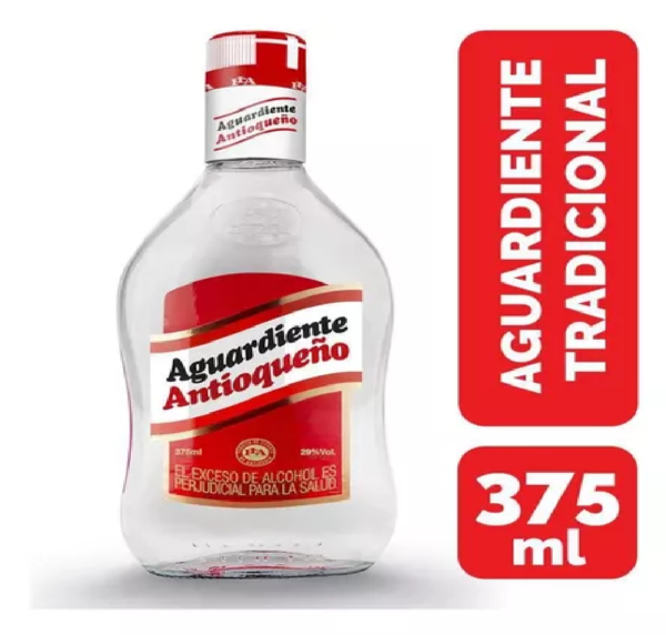 Aguardiente Antioqueño Rojo x 375ml