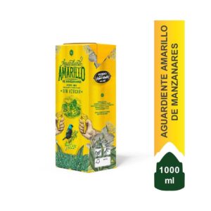 Aguardiente Amarillo de Manzanares Tetrapack sin azucar x 1000ml