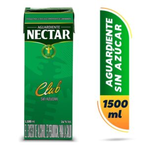 Aguardiente Néctar Club Verde Sin Azúcar x1500ml
