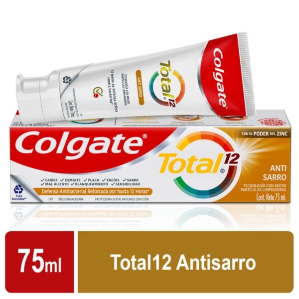 Crema Dental Colgate Total Prevención Activa Antisarro x75ml