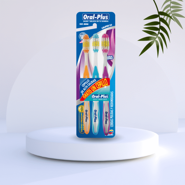 Cepillo Dental Oral-Plus textura media x 3 und