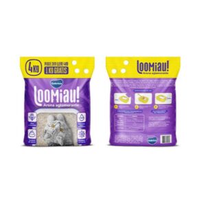Arena Aglomerante Para Gatos LOOMIAU x4kg