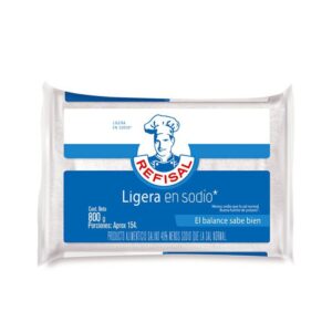 Sal Ligera en Sodio Refisal Bolsa x 800g