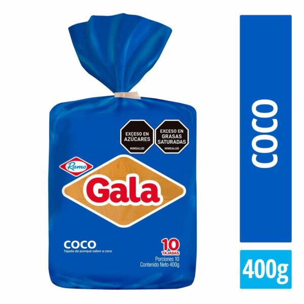 Ponque Tajado Ramo Gala Coco 10 Porciones X400g