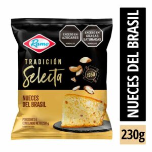Ponque Ramo Tradición Selecta Nueces Del Brasil 6 Porciones Cont. Neto 230g